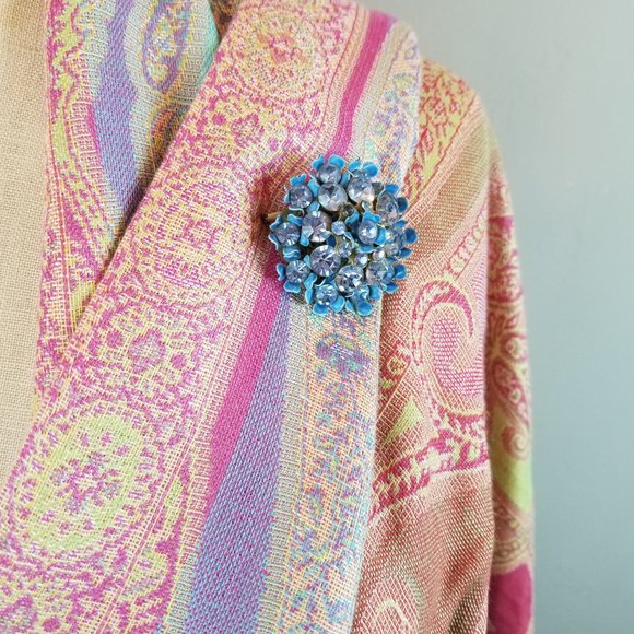 Colorful Rainbow Woven Women's Scarf / Wrap with Fringe 20 1/2" x 80" * NEW - Picture 4 of 14